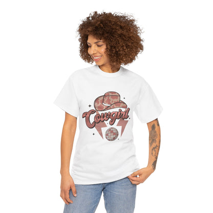 Cowgirl Disco Women's Heavy Cotton T-Shirt