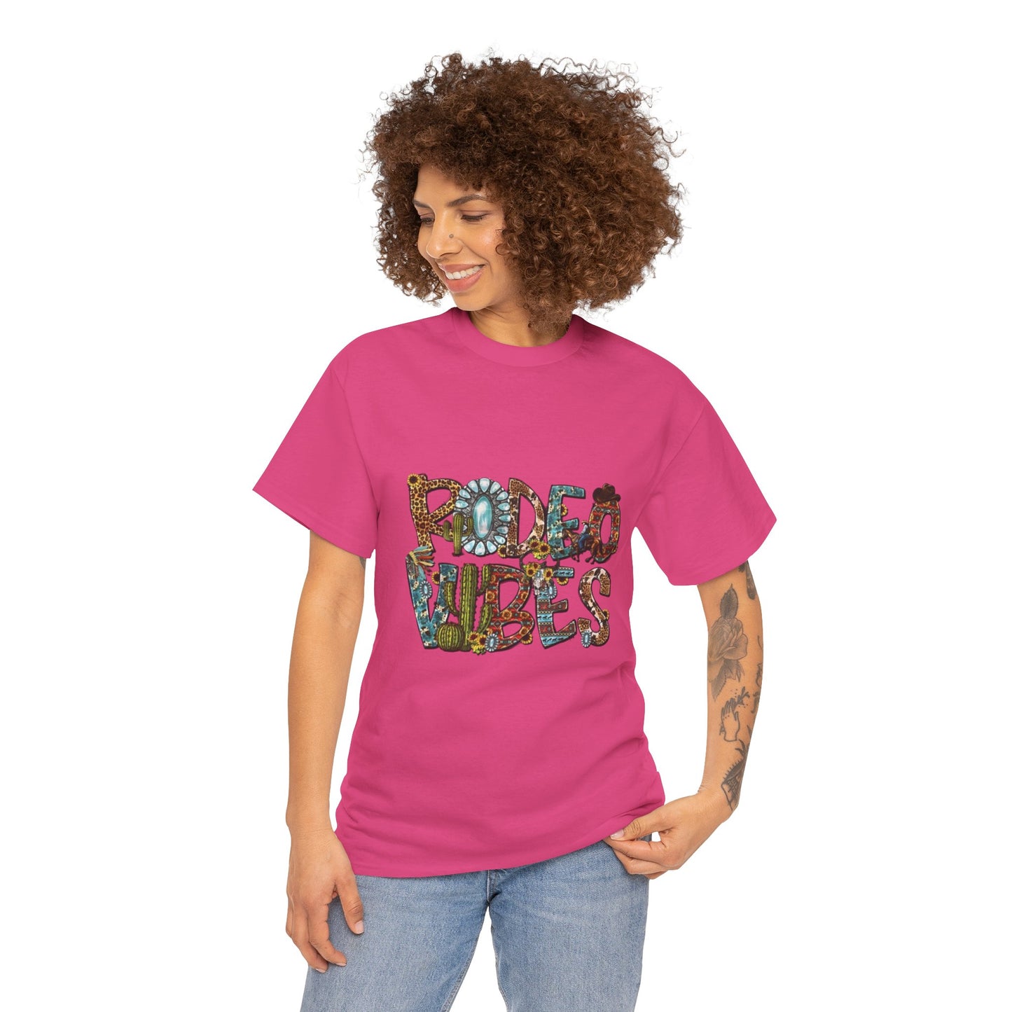 Rodeo Vibes Women's Heavy Cotton T-Shirt