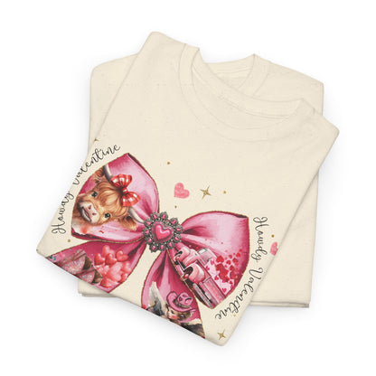 Cute Cat Love Womens Heavy Cotton Tee - Perfect for Pet Lovers & Valentine's Day