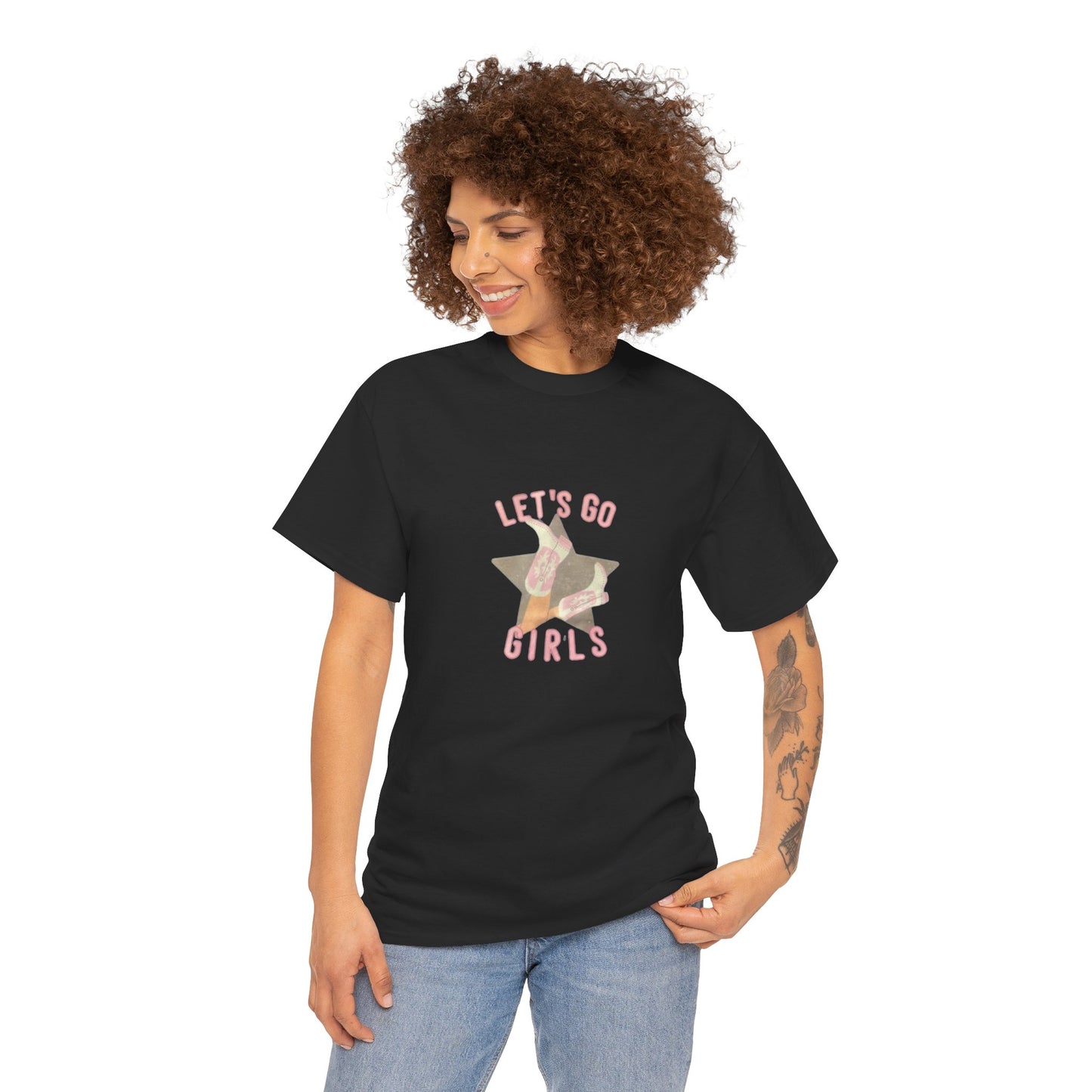 Let's Go Girls Women's Heavy Cotton T-Shirt