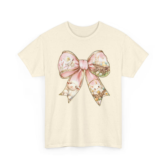 Whimsical Bow Graphic Women's Heavy Cotton Tee