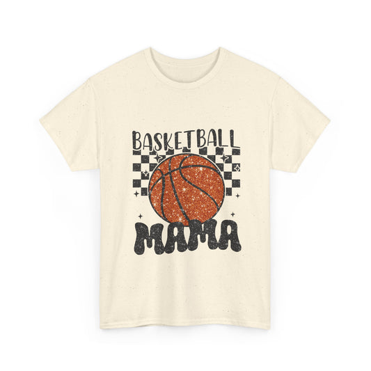 Basketball Mama Women's Heavy Cotton T-Shirt: Perfect Gift for Sports Mom