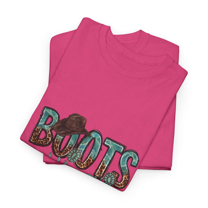 Cowgirl Theme "Boots and Bling It's a Cowgirl Thing" Women's Heavy Cotton T-Shirt