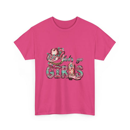 Let's Go Girl's Women's Heavy Cotten T-Shirt