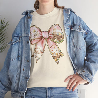 Whimsical Bow Graphic Women's Heavy Cotton Tee