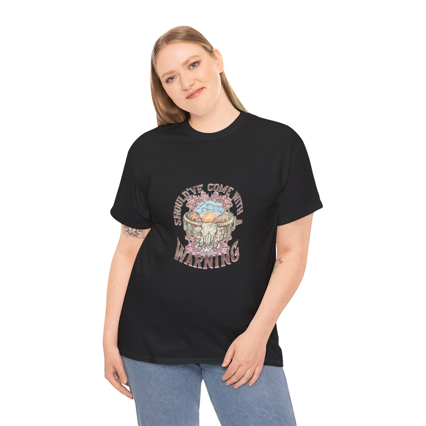 Should've Come With a Warning Women's Heavy Cotton T-Shirt