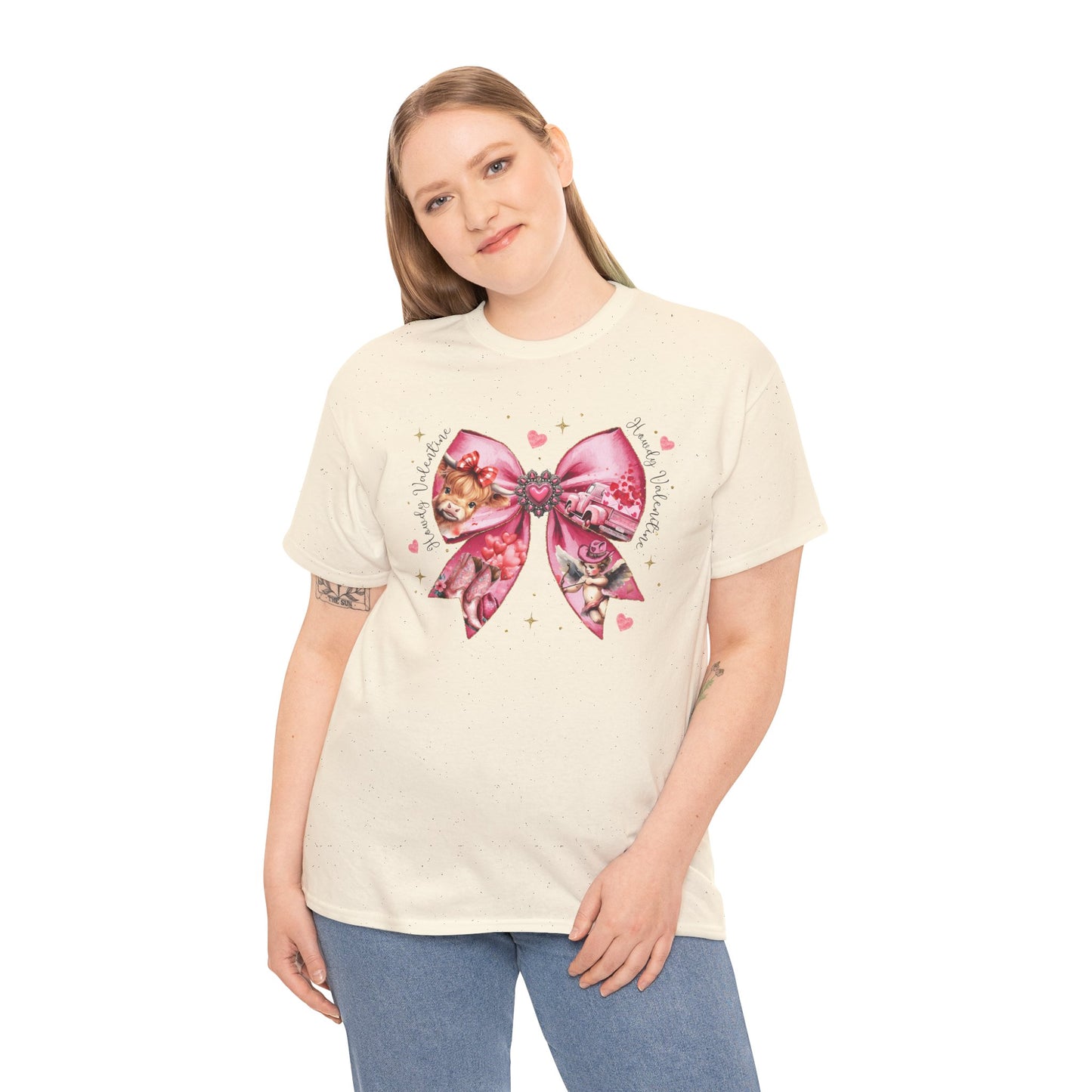 Cute Cat Love Womens Heavy Cotton Tee - Perfect for Pet Lovers & Valentine's Day