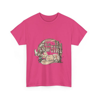 Wild West Cowgirl Women's Heavy Cotton T-Shirt